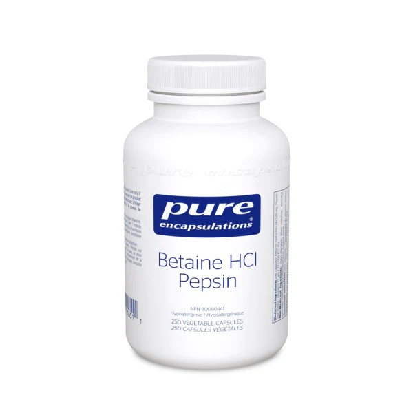 Pure Encapsulations Betaine HCI Pepsin 250 VCaps