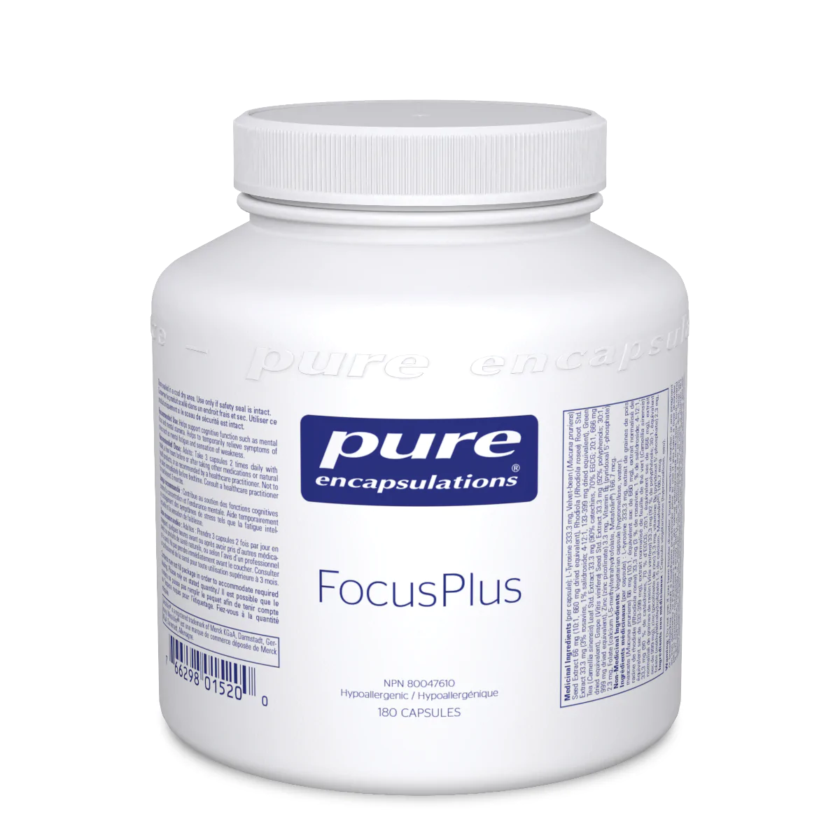 Pure Encapsulations Focusplus 180粒