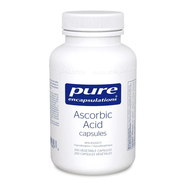 Pure Encapsulations Ascorbic Acid Capsules 250 Caps