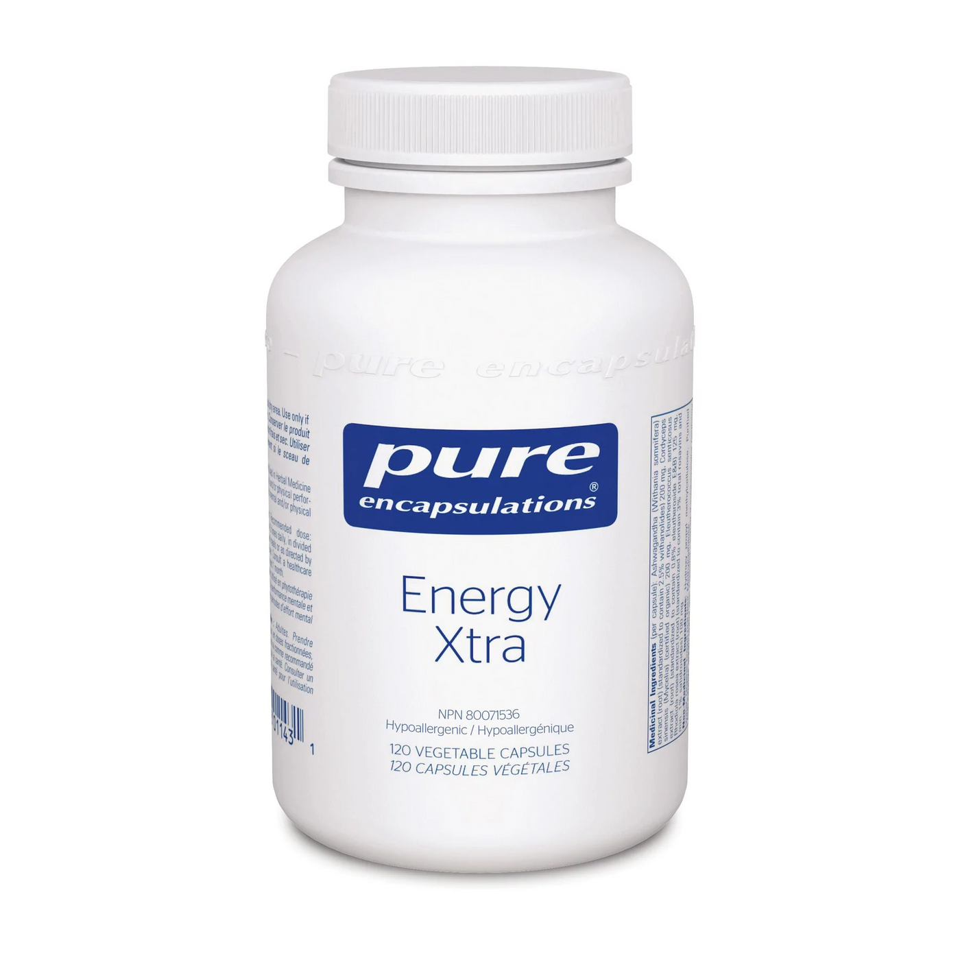 Pure Encapsulations Energy Xtra 120 粒膠囊