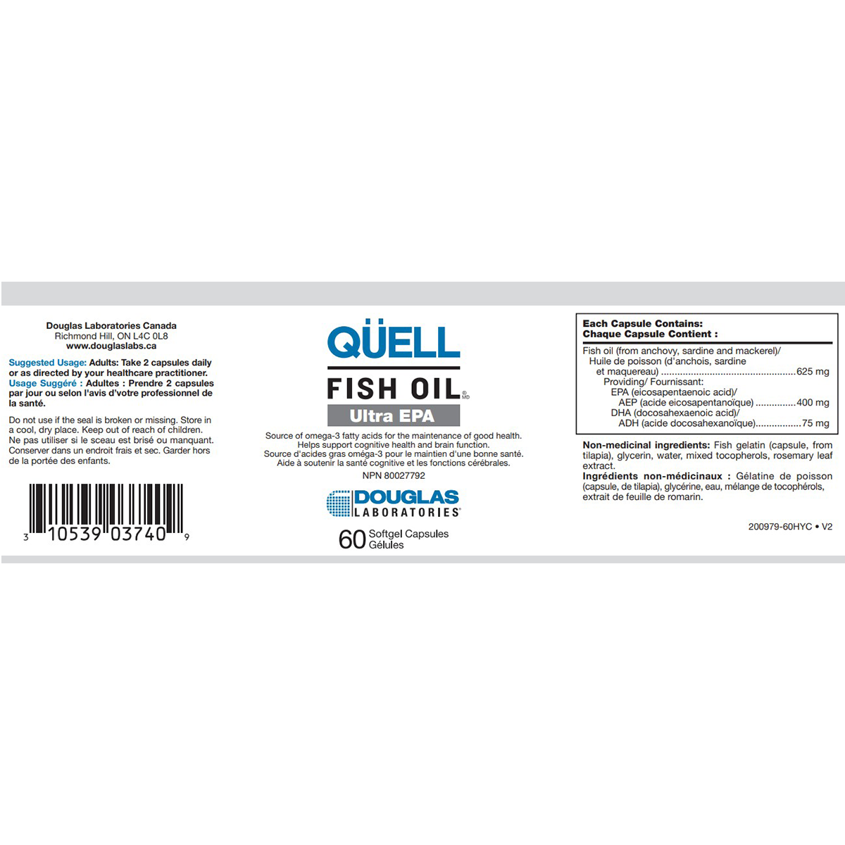 QÜELL Fish Oil® High EPA 60sgel